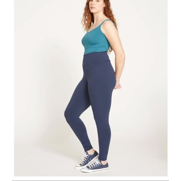 Outdoor Voices Super High-waist Navy Blue Core Leggings Sz US 10/12 - Picture 1 of 9